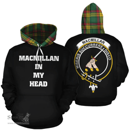 Scottish MacMillan Old Ancient Clan Tartan Hoodie - In My Head Style Scottish Plaid Tartan Plaid