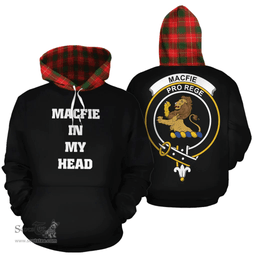 Scottish MacFie Clan Tartan Hoodie - In My Head Style Scottish Plaid Tartan Plaid