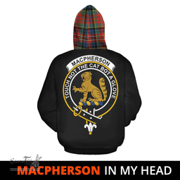 Scottish MacPherson Ancient Clan Tartan Hoodie - In My Head Style Scottish Plaid Tartan Plaid