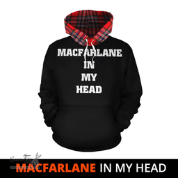 Scottish MacFarlane Modern Clan Tartan Hoodie - In My Head Style Scottish Plaid Tartan Plaid