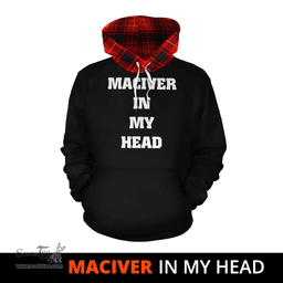 Scottish MacIver Modern Clan Tartan Hoodie - In My Head Style Scottish Plaid Tartan Plaid