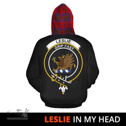 Scottish Leslie Modern Clan Tartan Hoodie - In My Head Style Scottish Plaid Tartan Plaid