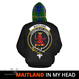 Scottish Maitland Clan Tartan Hoodie - In My Head Style Scottish Plaid Tartan Plaid