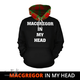 Scottish MacGregor Modern Clan Tartan Hoodie - In My Head Style Scottish Plaid Tartan Plaid