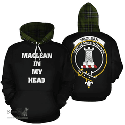 Scottish MacLean Hunting Clan Tartan Hoodie - In My Head Style Scottish Plaid Tartan Plaid