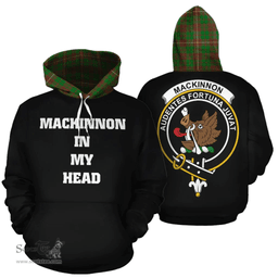 Scottish MacKinnon Hunting Modern Clan Tartan Hoodie - In My Head Style Scottish Plaid Tartan Plaid