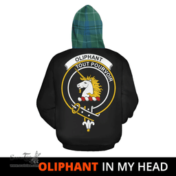 Scottish Oliphant Ancient Clan Tartan Hoodie - In My Head Style Scottish Plaid Tartan Plaid