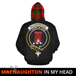 Scottish MacNaughton Modern Clan Tartan Hoodie - In My Head Style Scottish Plaid Tartan Plaid