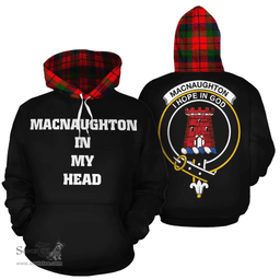 Scottish MacNaughton Modern Clan Tartan Hoodie - In My Head Style Scottish Plaid Tartan Plaid