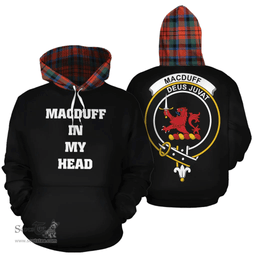 Scottish MacDuff Ancient Clan Tartan Hoodie - In My Head Style Scottish Plaid Tartan Plaid