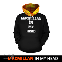 Scottish MacMillan Clan Tartan Hoodie - In My Head Style Scottish Plaid Tartan Plaid