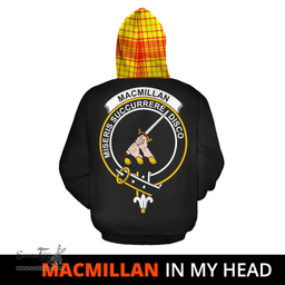 Scottish MacMillan Clan Tartan Hoodie - In My Head Style Scottish Plaid Tartan Plaid