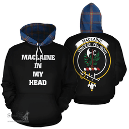 Scottish MacLaine of Loch Buie Hunting Ancient Clan Tartan Hoodie - In My Head Style Scottish Plaid Tartan Plaid