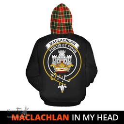 Scottish MacLachlan Hunting Modern Clan Tartan Hoodie - In My Head Style Scottish Plaid Tartan Plaid