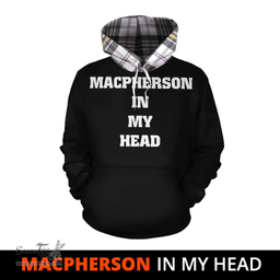 Scottish MacPherson Dress Modern Clan Tartan Hoodie - In My Head Style Scottish Plaid Tartan Plaid
