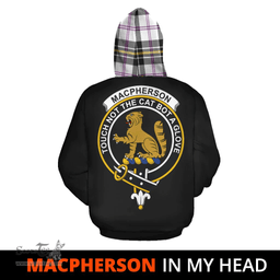 Scottish MacPherson Dress Modern Clan Tartan Hoodie - In My Head Style Scottish Plaid Tartan Plaid