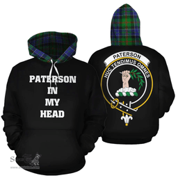 Scottish Paterson Clan Tartan Hoodie - In My Head Style Scottish Plaid Tartan Plaid