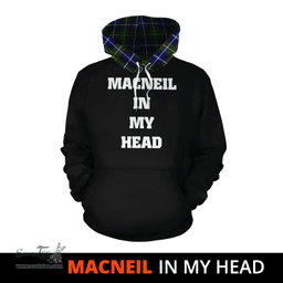 Scottish MacNeil of Barra Modern Clan Tartan Hoodie - In My Head Style Scottish Plaid Tartan Plaid