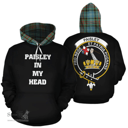 Scottish Paisley Clan Tartan Hoodie - In My Head Style Scottish Plaid Tartan Plaid