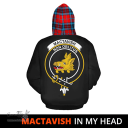 Scottish MacTavish Modern Clan Tartan Hoodie - In My Head Style Scottish Plaid Tartan Plaid
