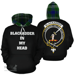 Blackadder Clan Tartan Hoodie - In My Head Style Scottish Plaid Tartan Plaid