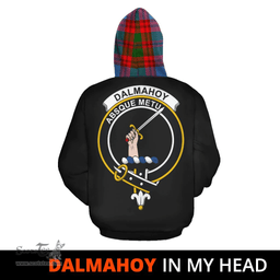 Dalmahoy Clan Tartan Hoodie - In My Head Style Scottish Plaid Tartan Plaid