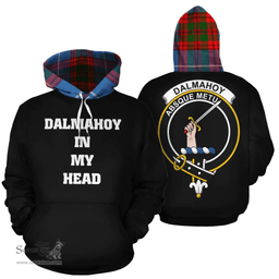 Dalmahoy Clan Tartan Hoodie - In My Head Style Scottish Plaid Tartan Plaid