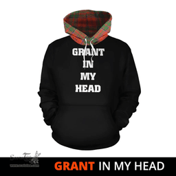 Scottish Grant Ancient Clan Tartan Hoodie - In My Head Style Scottish Plaid Tartan Plaid