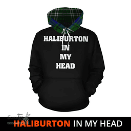 Scottish Haliburton Clan Tartan Hoodie - In My Head Style Scottish Plaid Tartan Plaid