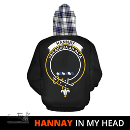 Scottish Hannay Modern Clan Tartan Hoodie - In My Head Style Scottish Plaid Tartan Plaid
