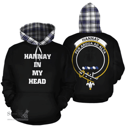 Scottish Hannay Modern Clan Tartan Hoodie - In My Head Style Scottish Plaid Tartan Plaid