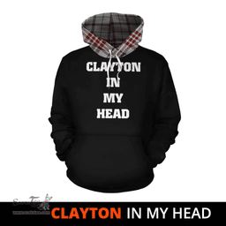 Clayton Clan Tartan Hoodie - In My Head Style Scottish Plaid Tartan Plaid