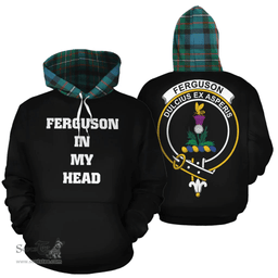 Ferguson Ancient Clan Tartan Hoodie - In My Head Style Scottish Plaid Tartan Plaid