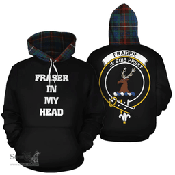Scottish Fraser Hunting Ancient Clan Tartan Hoodie - In My Head Style Scottish Plaid Tartan Plaid