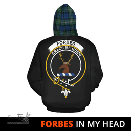 Scottish Forbes Ancient Clan Tartan Hoodie - In My Head Style Scottish Plaid Tartan Plaid