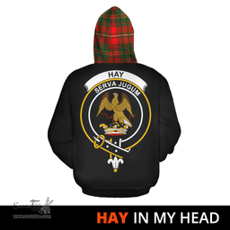 Scottish Hay Modern Clan Tartan Hoodie - In My Head Style Scottish Plaid Tartan Plaid