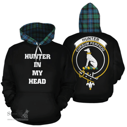 Scottish Hunter Ancient Clan Tartan Hoodie - In My Head Style Scottish Plaid Tartan Plaid