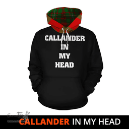 Callander Modern Clan Tartan Hoodie - In My Head Style Scottish Plaid Tartan Plaid