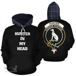 Scottish Hunter Modern Clan Tartan Hoodie - In My Head Style Scottish Plaid Tartan Plaid
