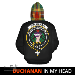 Buchanan Old Sett Clan Tartan Hoodie - In My Head Style Scottish Plaid Tartan Plaid