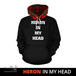 Scottish Heron Clan Tartan Hoodie - In My Head Style Scottish Plaid Tartan Plaid