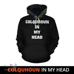 Colquhoun Modern Clan Tartan Hoodie - In My Head Style Scottish Plaid Tartan Plaid