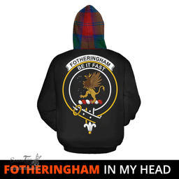 Scottish Fotheringham Modern Clan Tartan Hoodie - In My Head Style Scottish Plaid Tartan Plaid
