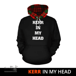 Scottish Kerr Modern Clan Tartan Hoodie - In My Head Style Scottish Plaid Tartan Plaid