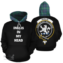 Scottish Inglis Ancient Clan Tartan Hoodie - In My Head Style Scottish Plaid Tartan Plaid
