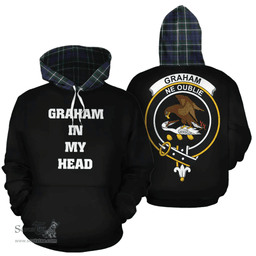 Scottish Graham of Montrose Modern Clan Tartan Hoodie - In My Head Style Scottish Plaid Tartan Plaid