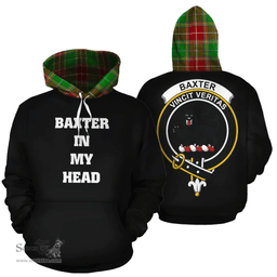 Baxter Modern Clan Tartan Hoodie - In My Head Style Scottish Plaid Tartan Plaid