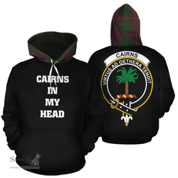 Cairns Clan Tartan Hoodie - In My Head Style Scottish Plaid Tartan Plaid