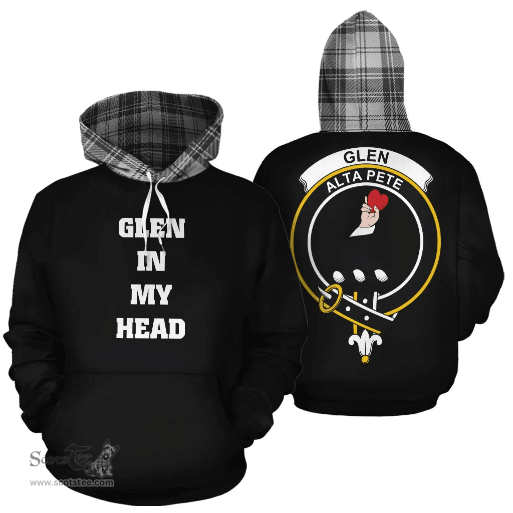 Scottish Glen Clan Tartan Hoodie - In My Head Style Scottish Plaid Tartan Plaid