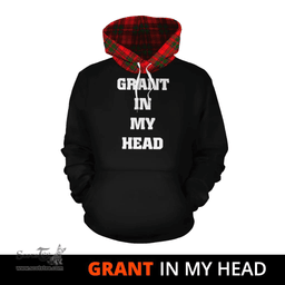 Scottish Grant Modern Clan Tartan Hoodie - In My Head Style Scottish Plaid Tartan Plaid
